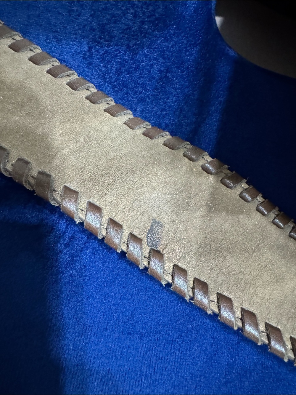 HOBO Original Fringe Accent Suede Shoulder Bag in Taupe and Dark Brown - Picture 10 of 11